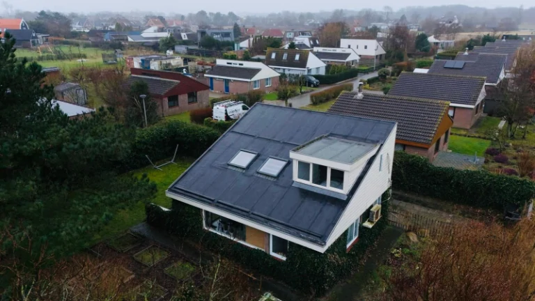 Hellend sedum dak Egmond aan den Hoef before